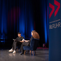 lit.RUHR 2024: 10.10.: Über Verlust, Trauer und Zuversicht. Daniel Schreiber spricht mit Shelly Kupferberg ©Finn Kantus