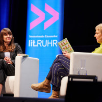 lit.RUHR 2024: 17.10.: Wo war ich stehen geblieben? Cordula Stratmann und Sarah Zerback über die großen Fragen des Lebens ©Anna Spindelndreier